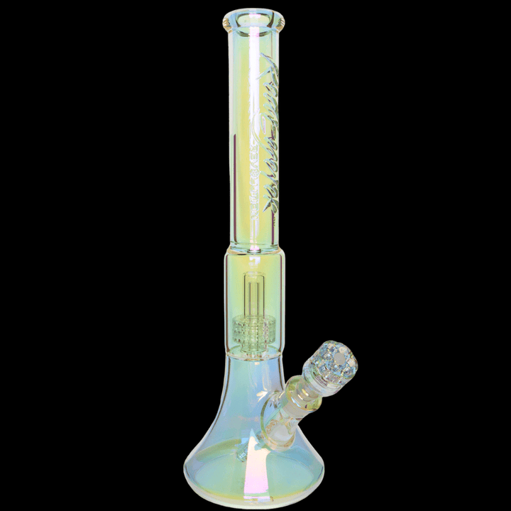 Red Eye Tek Terminator Revolution Dual Chamber Bell Base 17" 17" / 7mm / Rainbow Morden Vape SuperStore and Cannabis Manitoba Canada