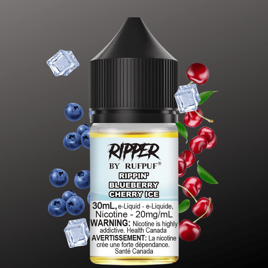 Ripper Rufpuf Salt-Blueberry Cherry Ice 30ml / 10mg Morden Vape SuperStore and Cannabis Manitoba Canada