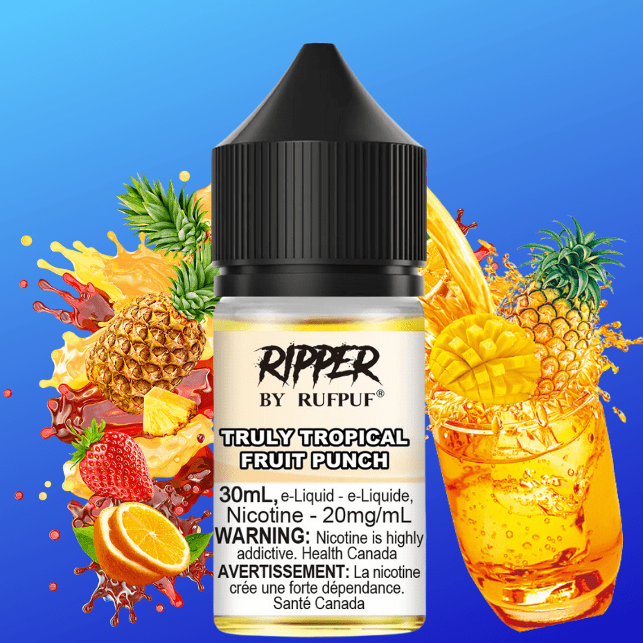 Ripper Rufpuf Salt-Truly Tropical Fruit Punch 30ml / 10mg Morden Vape SuperStore and Cannabis Manitoba Canada