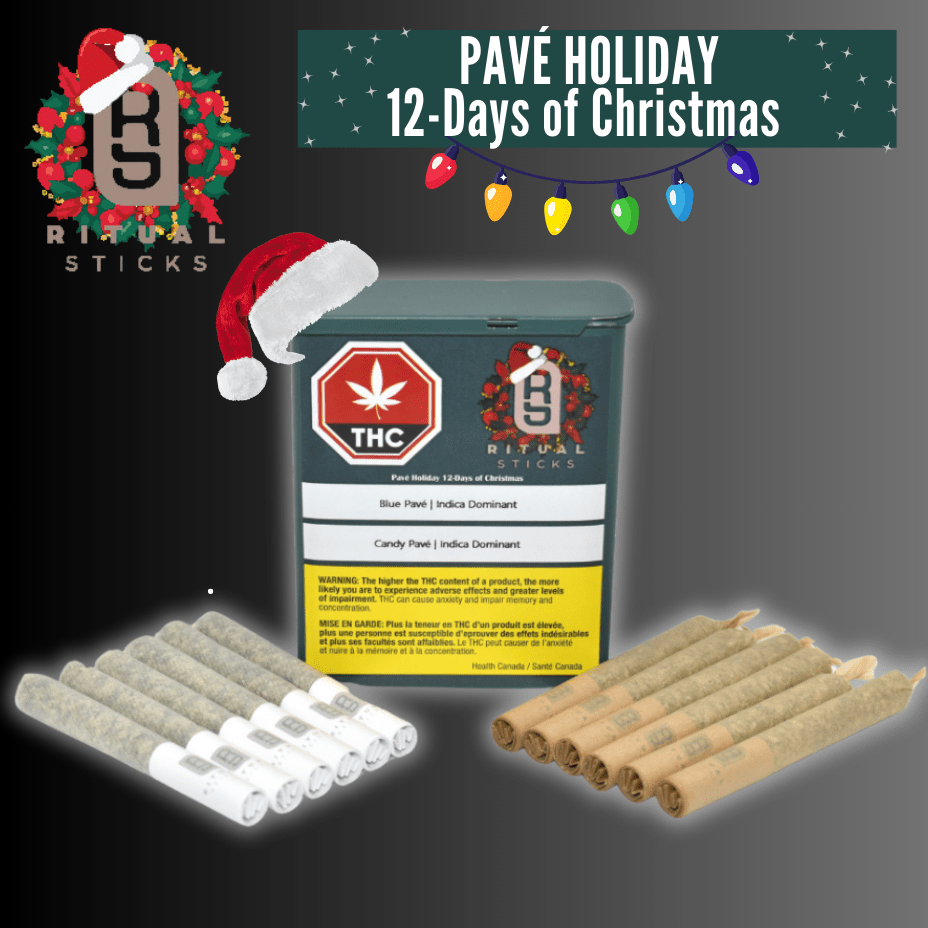 Ritual Sticks Pave Holiday 12 Days of Christmas Pre-rolls 12x0.5g 12x0.5g Morden Vape SuperStore and Cannabis Manitoba Canada