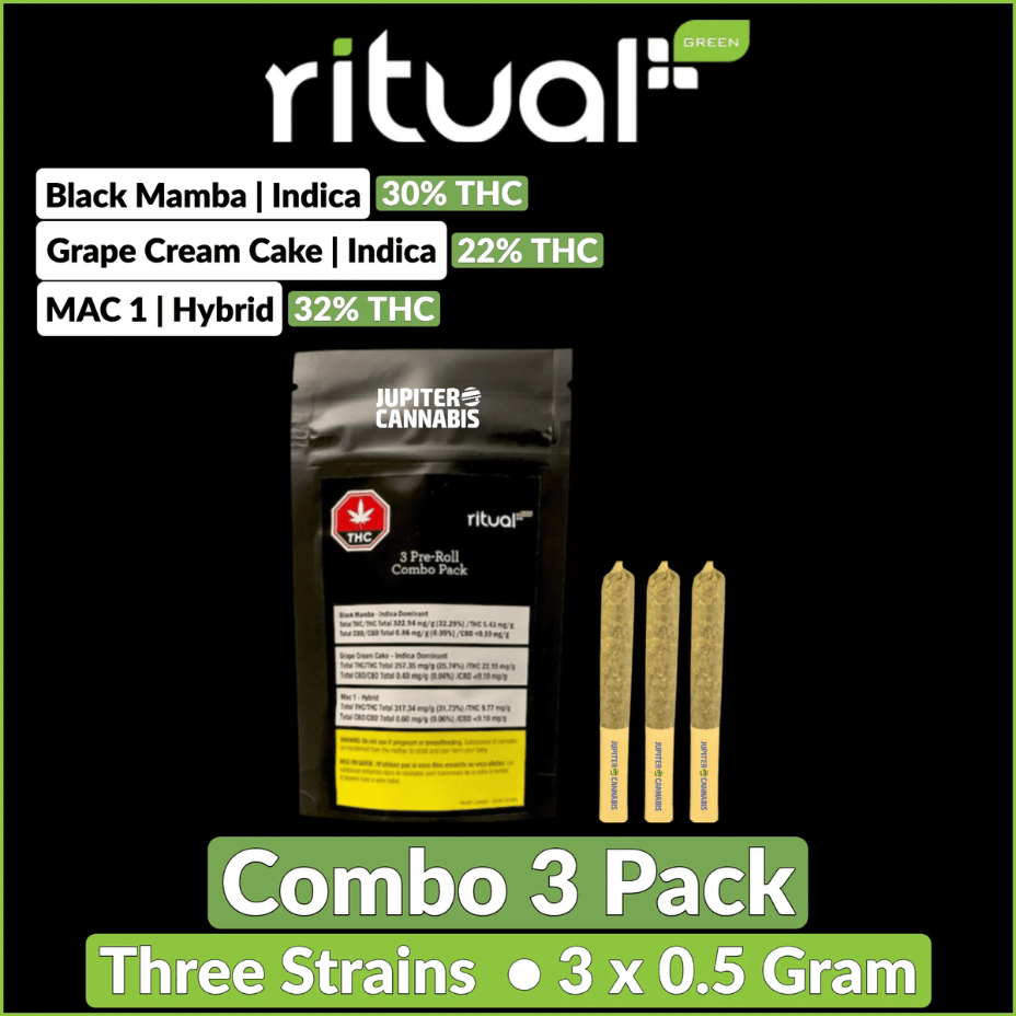 Ritual Sticks Sampler Combo Hybrid Pre-Rolls 3x0.5g Morden Vape SuperStore and Cannabis Manitoba Canada