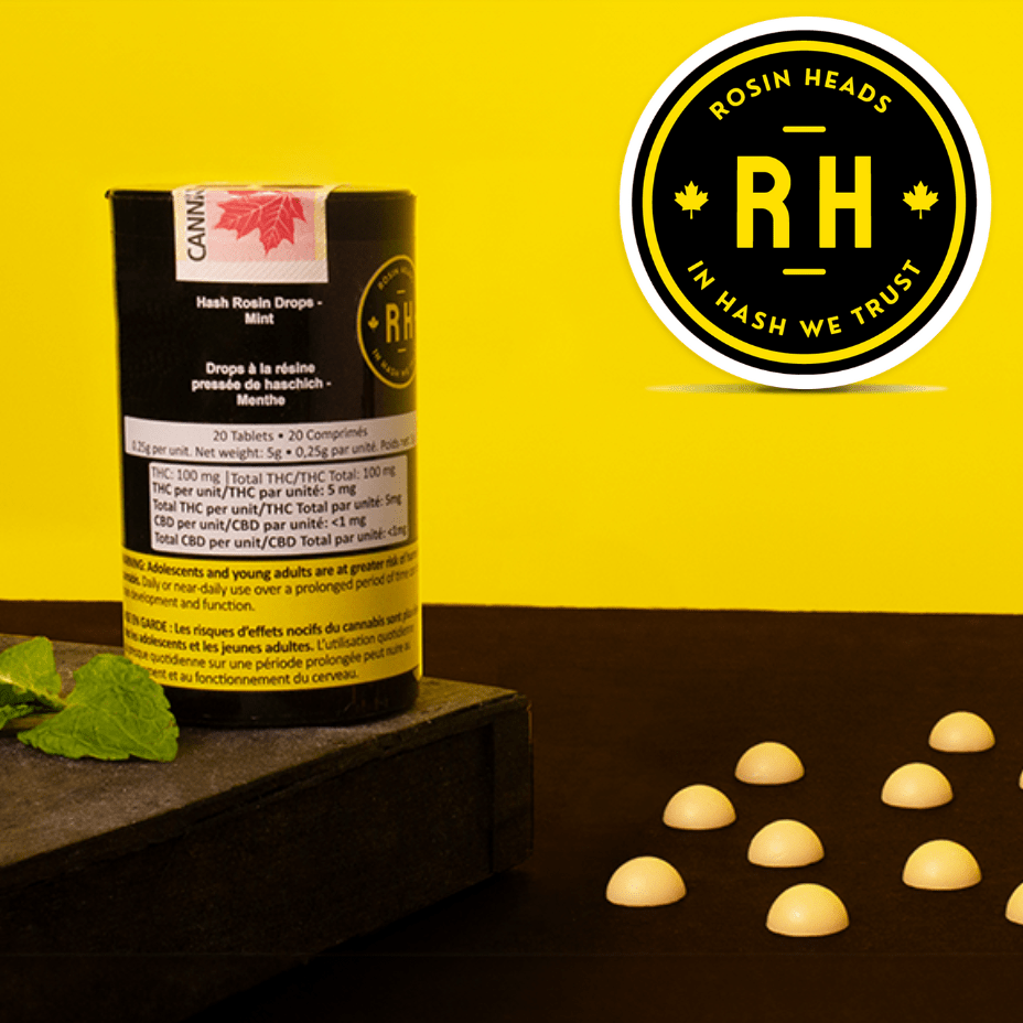 Rosin Heads Hash Rosin Drops Mint-20x5mg 20x5mg Morden Vape SuperStore and Cannabis Manitoba Canada