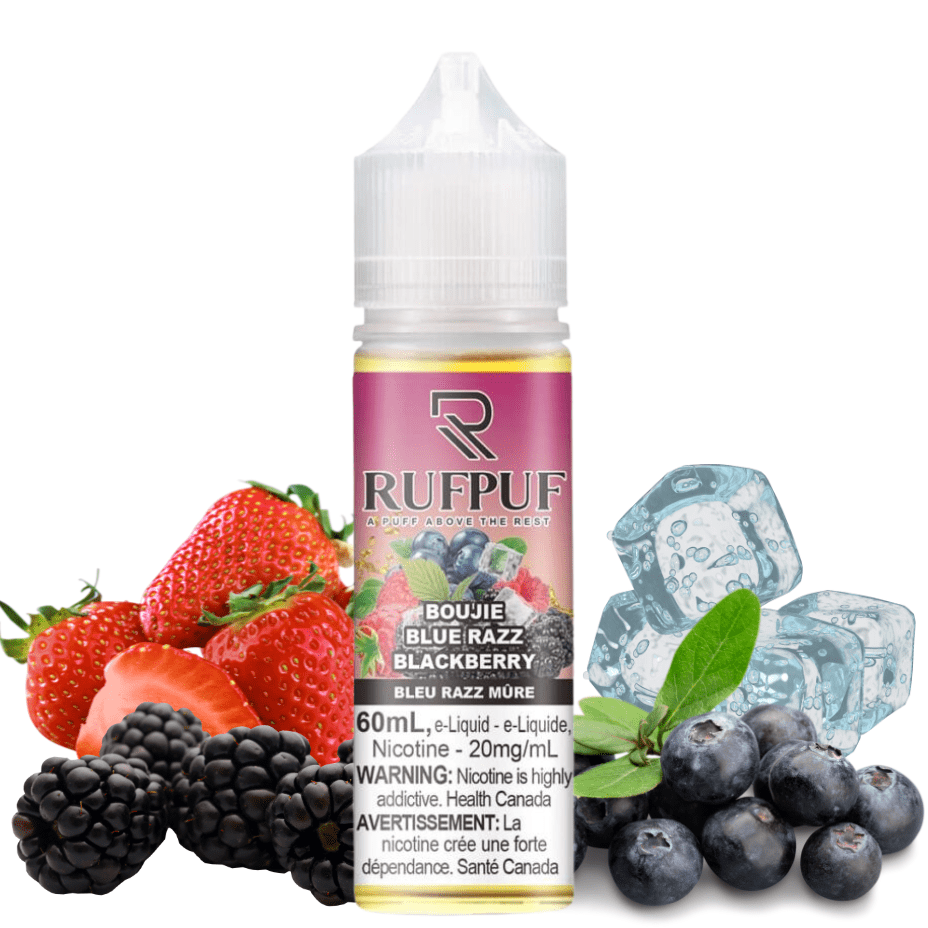 Gcore Rufpuf Salt Boujie Blue Razz Blackberry-60ml 20mg / 60mL Morden Vape SuperStore and Cannabis Manitoba Canada