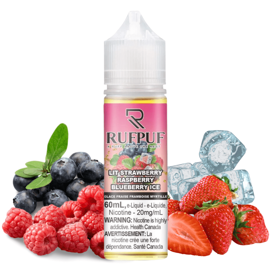 Gcore Rufpuf Salt Lit Strawberry Raspberry Blueberry Ice-60ml 20mg / 60mL Morden Vape SuperStore and Cannabis Manitoba Canada