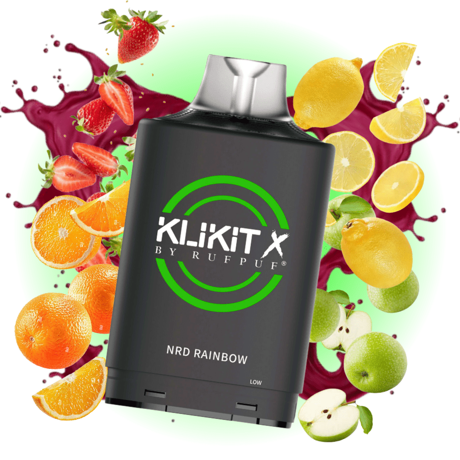 RufPuf Klikit X 35K Turbo Pod-NRD Rainbow Morden Vape SuperStore and Cannabis Manitoba Canada