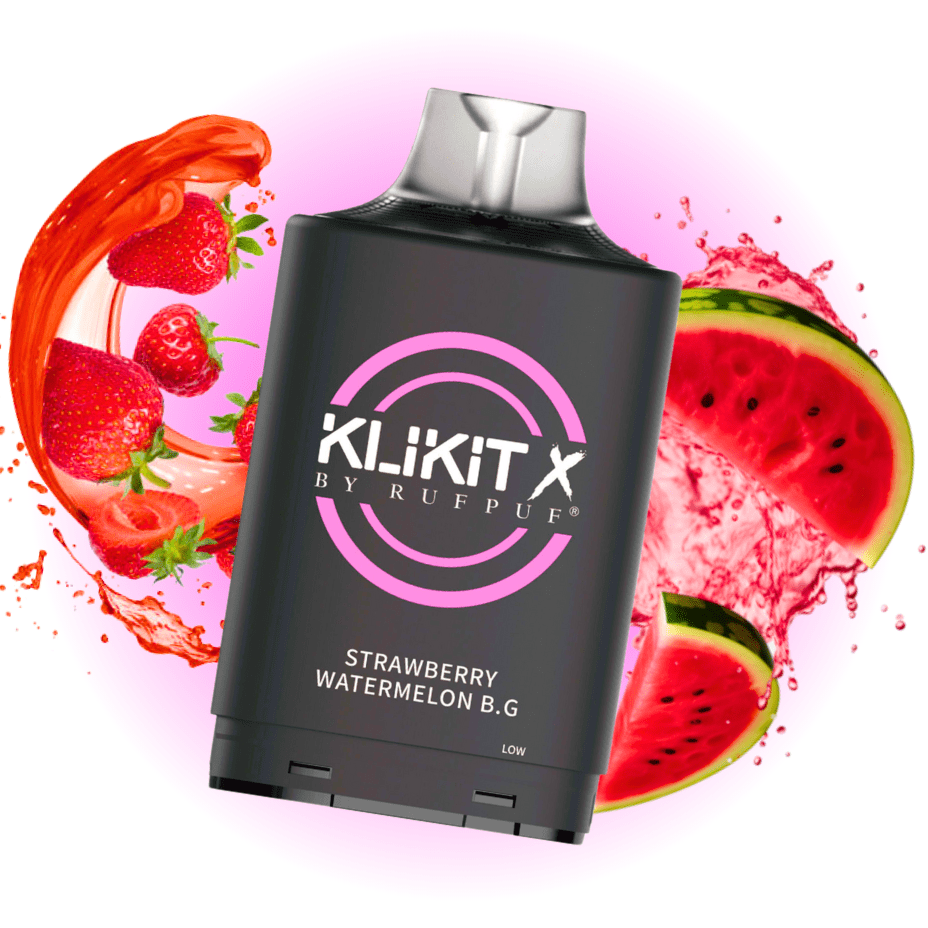 RufPuf Klikit X 35K Turbo Pod-Strawberry Watermelon B.G Morden Vape SuperStore and Cannabis Manitoba Canada