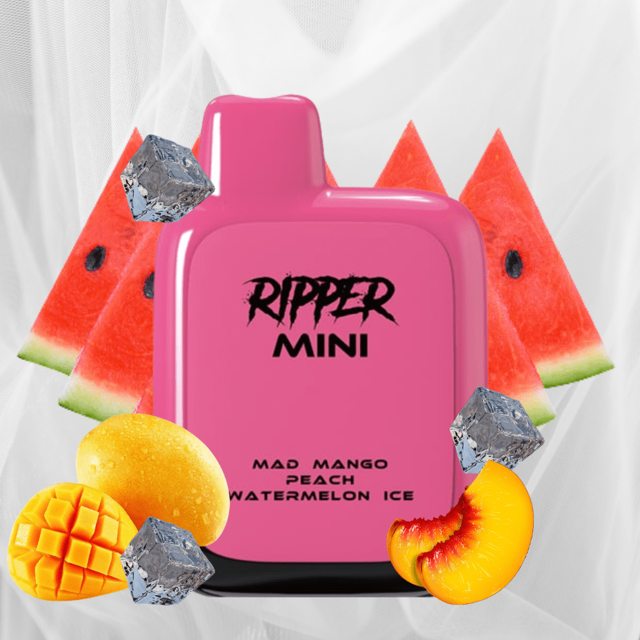 Rufpuf Ripper Mini Disposable Vape-1100 1000 puffs / Mad Mango Peach Watermelon Ice Morden Vape SuperStore and Cannabis Manitoba Canada