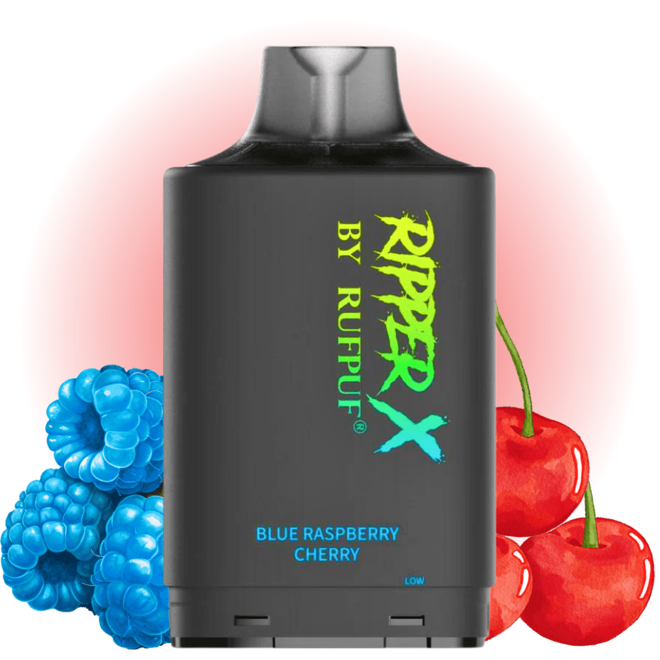 RufPuf Ripper X 35K Turbo Pod - Blue Raspberry Cherry 35000 Puffs / 20mg Morden Vape SuperStore and Cannabis Manitoba Canada