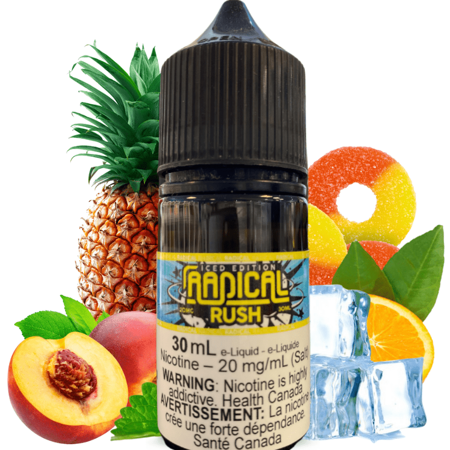 Rush ICE Salt Nic by Radical E-liquid Morden Vape SuperStore and Cannabis Manitoba Canada