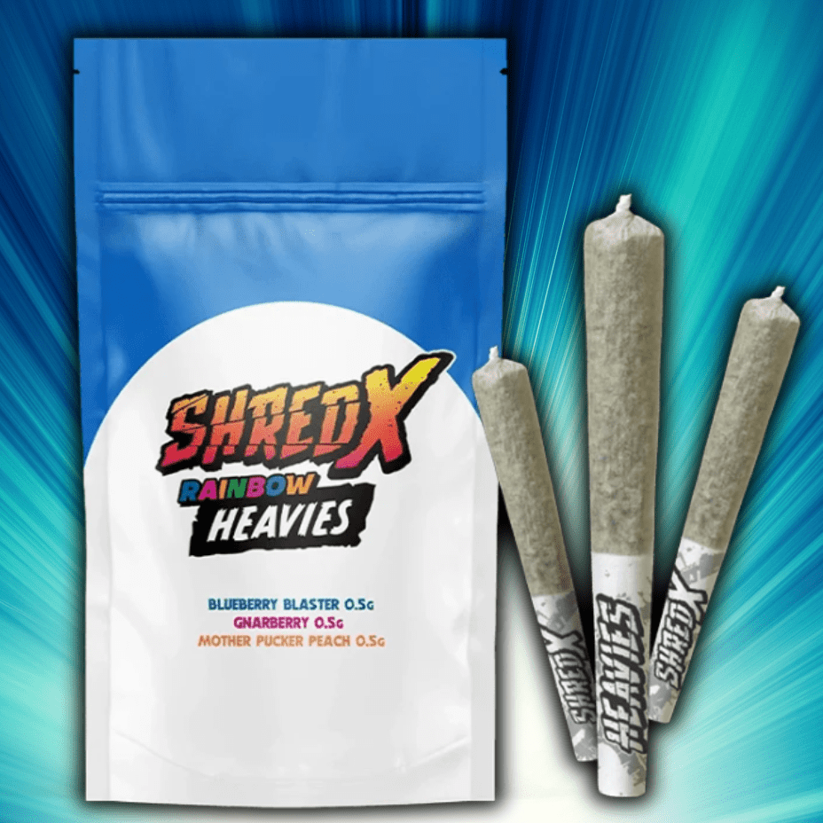 Shred X Heavies Rainbow Infused Hybrid Pre-rolls 3x0.5g 3x0.5g Morden Vape SuperStore and Cannabis Manitoba Canada