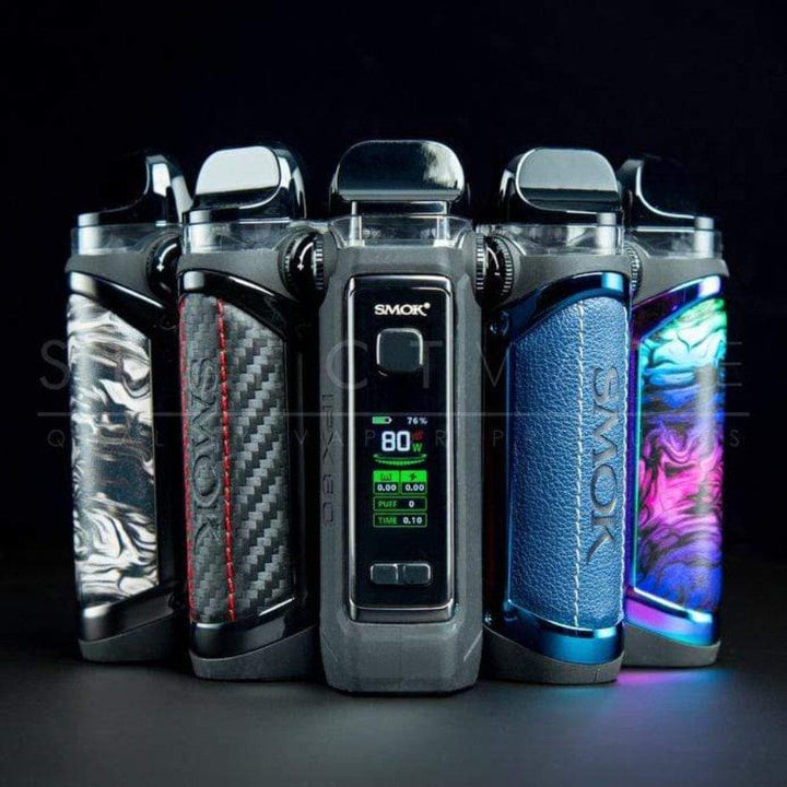 Smok IPX 80 Pod Kit-80W Black Carbon Fibre Morden Vape SuperStore and Cannabis Manitoba Canada