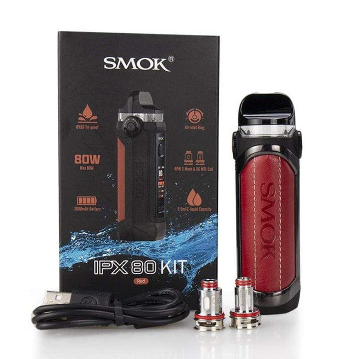 Smok IPX 80 Pod Kit-80W Red Morden Vape SuperStore and Cannabis Manitoba Canada