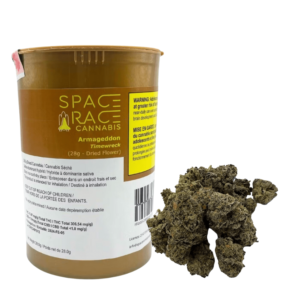 Space Race Armageddon Flower-28G 28g Morden Vape SuperStore and Cannabis Manitoba Canada