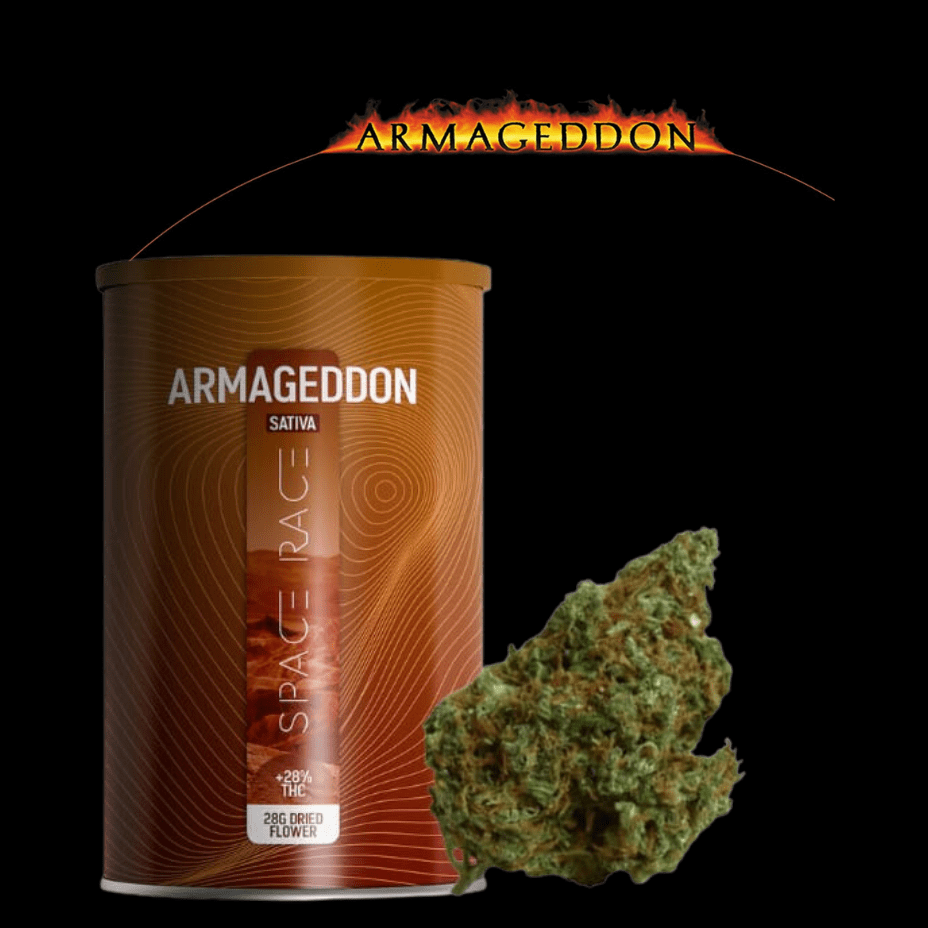 Space Race Armageddon Sativa Flower-28G 28g Morden Vape SuperStore and Cannabis Manitoba Canada