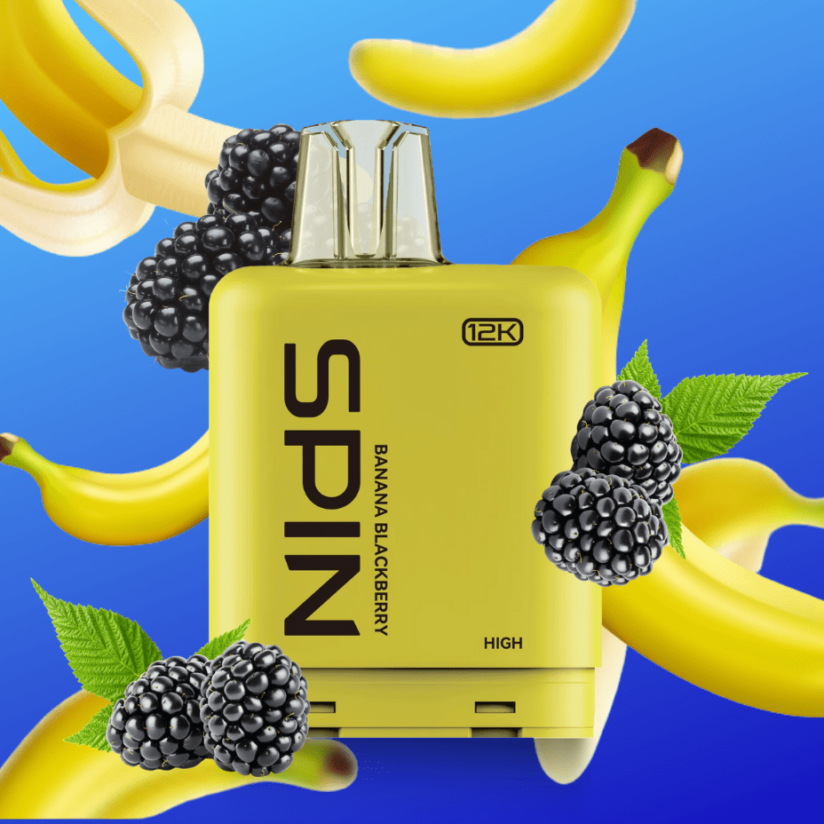 Spin Fizz X Pod 12000 - Banana Blackberry 12000 Morden Vape SuperStore and Cannabis Manitoba Canada