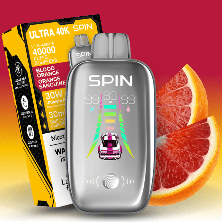 Spin Ultra 40k Disposable Vape - Blood Orange 40000 puffs / 20mg Morden Vape SuperStore and Cannabis Manitoba Canada