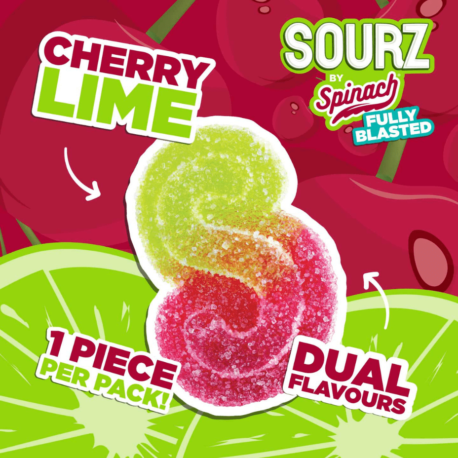 Spinach Sourz Fully Blasted Cherry Lime THC Gummy-10mg 1x10mg Morden Vape SuperStore and Cannabis Manitoba Canada