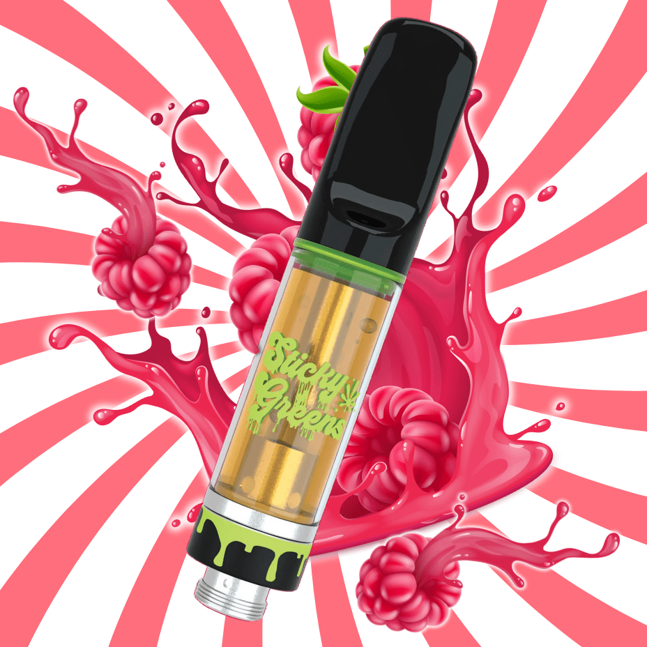 Sticky Greens Red Razzleberry Liquid Diamonds 510 Cartridge-1g Morden Vape SuperStore and Cannabis Manitoba Canada