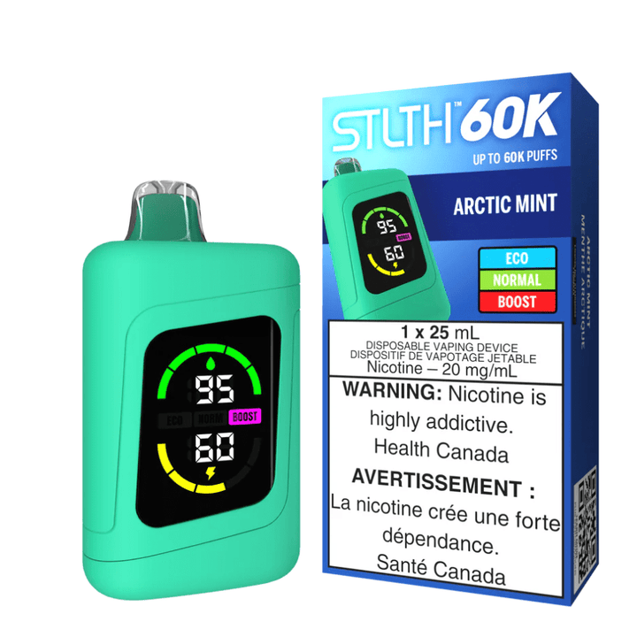 STLTH 60k Disposable Vape-Arctic Mint Morden Vape SuperStore and Cannabis Manitoba Canada