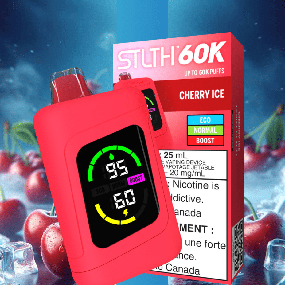 STLTH 60k Disposable Vape-Cherry Ice Morden Vape SuperStore and Cannabis Manitoba Canada