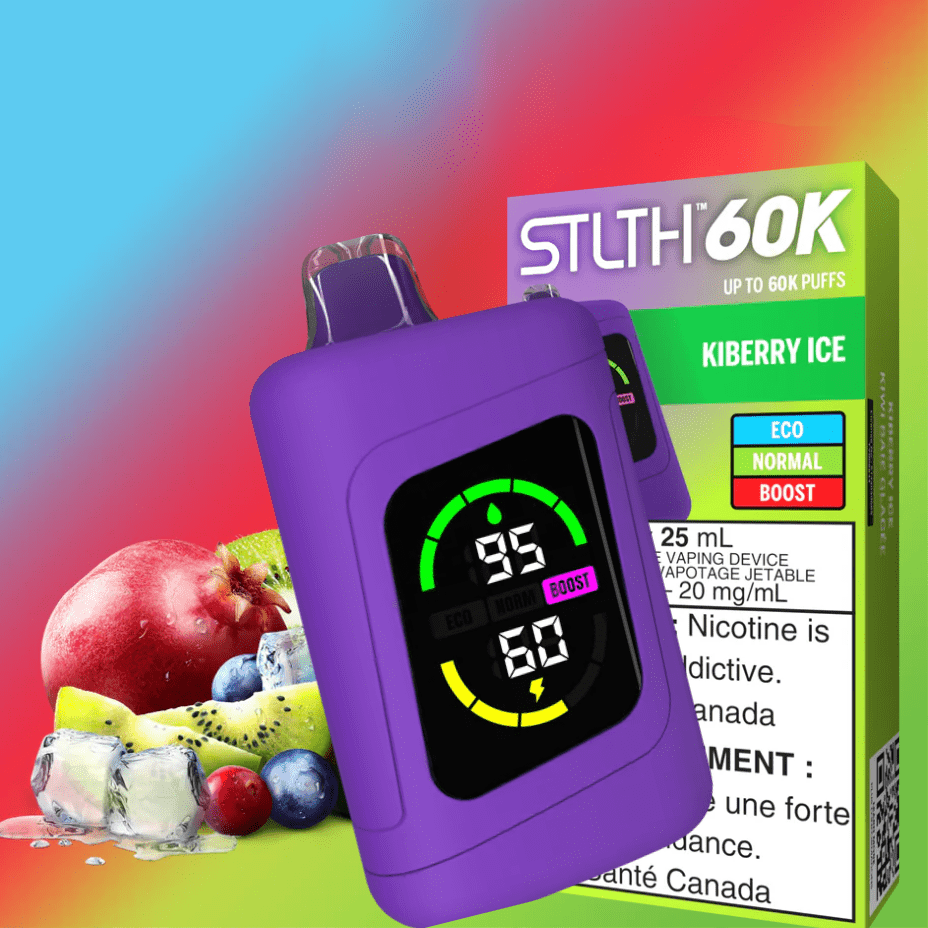 STLTH 60k Disposable Vape-Kiberry Ice Morden Vape SuperStore and Cannabis Manitoba Canada