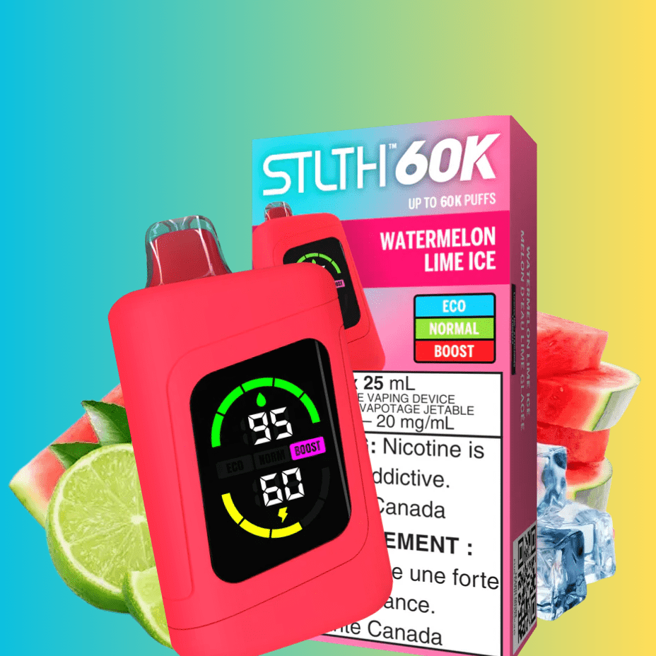 STLTH 60k Disposable Vape-Watermelon Lime Ice Morden Vape SuperStore and Cannabis Manitoba Canada