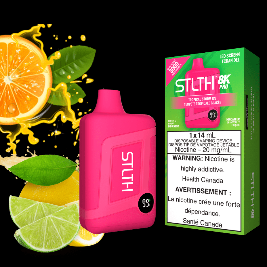 STLTH 8K PRO Disposable Vape-Tropical Storm Ice 20mg / 20mg Morden Vape SuperStore and Cannabis Manitoba Canada