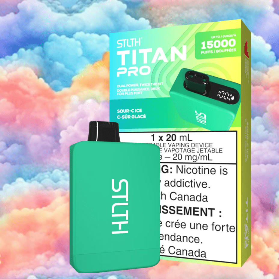 STLTH Titan Pro Disposable Vape-Sour-C Ice 20mL / 20mg Morden Vape SuperStore and Cannabis Manitoba Canada