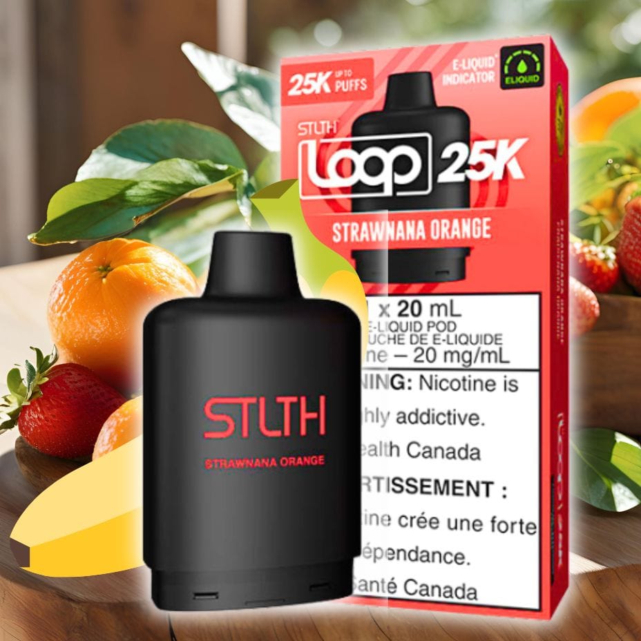 STLTH Loop 25k Pod-Strawnana Orange 25000 Morden Vape SuperStore and Cannabis Manitoba Canada