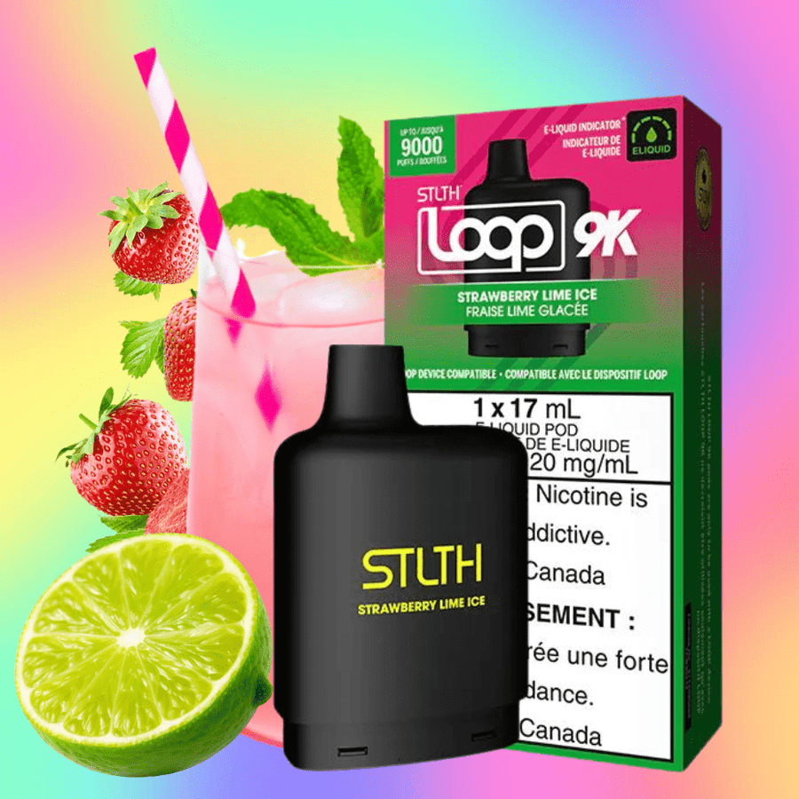 Stlth Loop Closed Pod Systems 17ml / 9000 Puffs STLTH Loop 9k Pod-Strawberry Lime Ice STLTH Loop 9k Pod-Strawberry Lime Ice - Morden Vape SuperStore, Manitoba