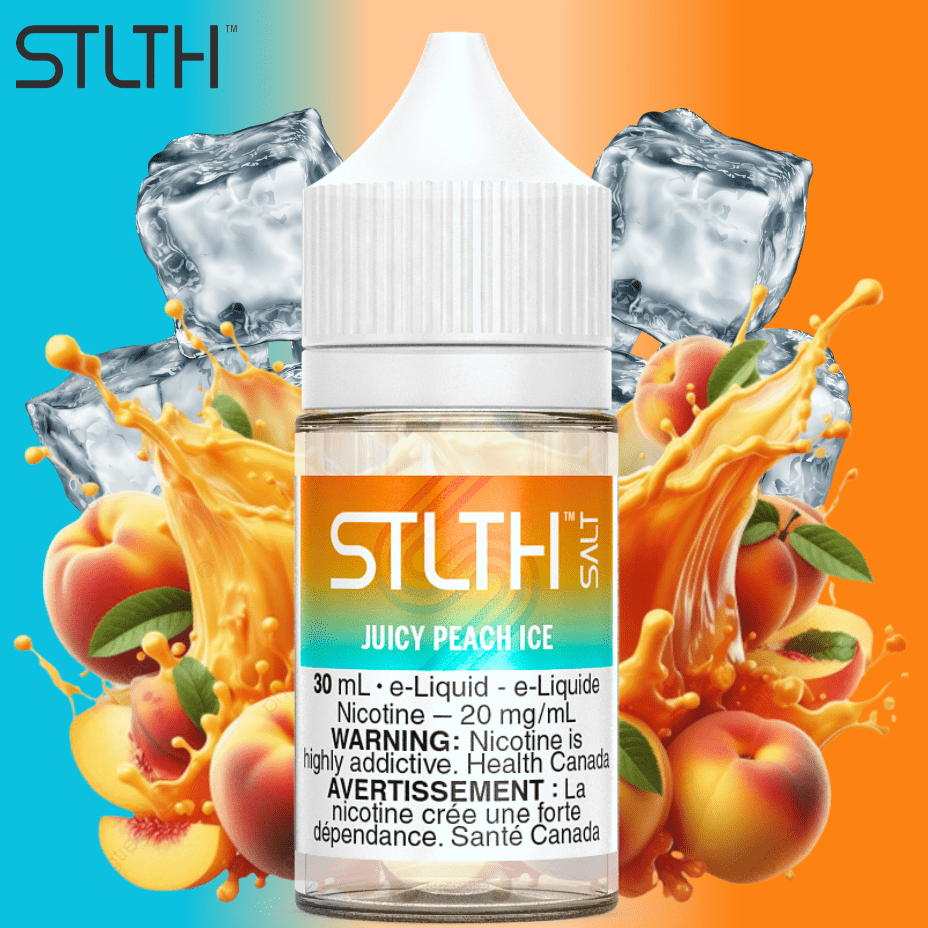 STLTH Salt - Juicy Peach Ice 30mL / 20mg Morden Vape SuperStore and Cannabis Manitoba Canada