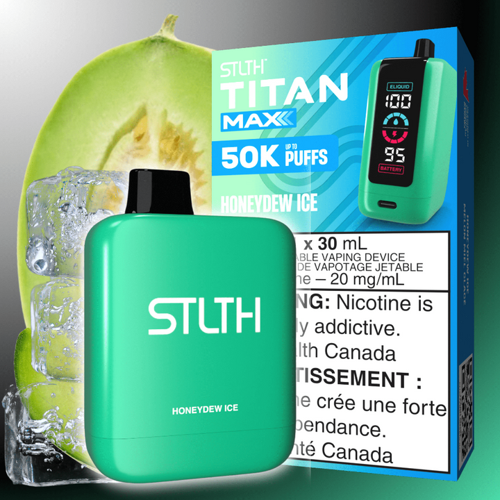 STLTH Titan Max 50k Disposable Vape-Honeydew Ice 50000 Puffs Morden Vape SuperStore and Cannabis Manitoba Canada