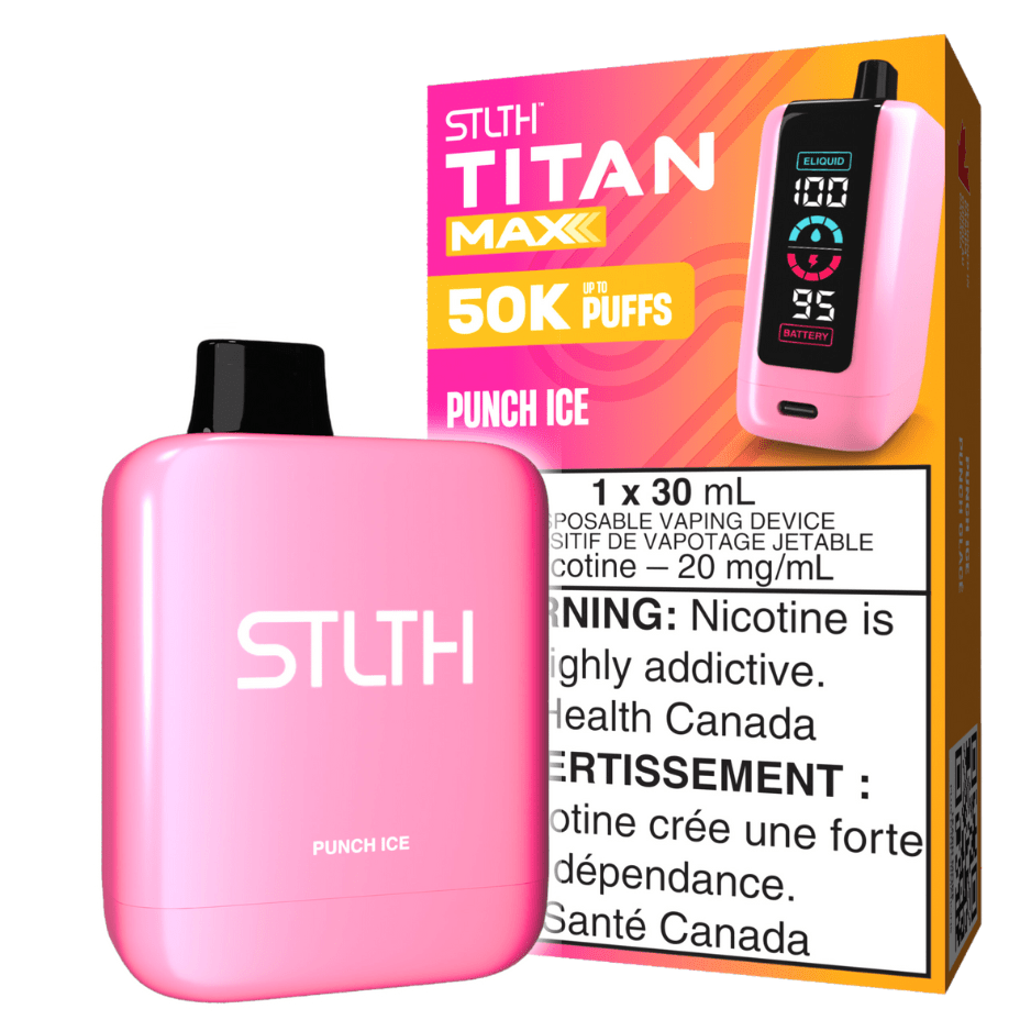 STLTH Titan Max 50k Disposable Vape-Punch Ice 50000 Puffs Morden Vape SuperStore and Cannabis Manitoba Canada