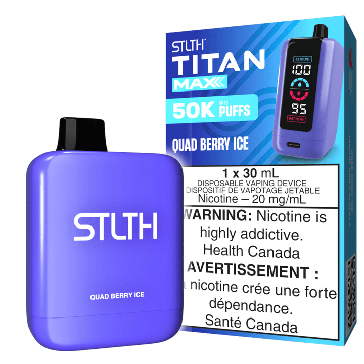 STLTH Titan Max 50k Disposable Vape-Quad Berry Ice 50000 Puffs Morden Vape SuperStore and Cannabis Manitoba Canada