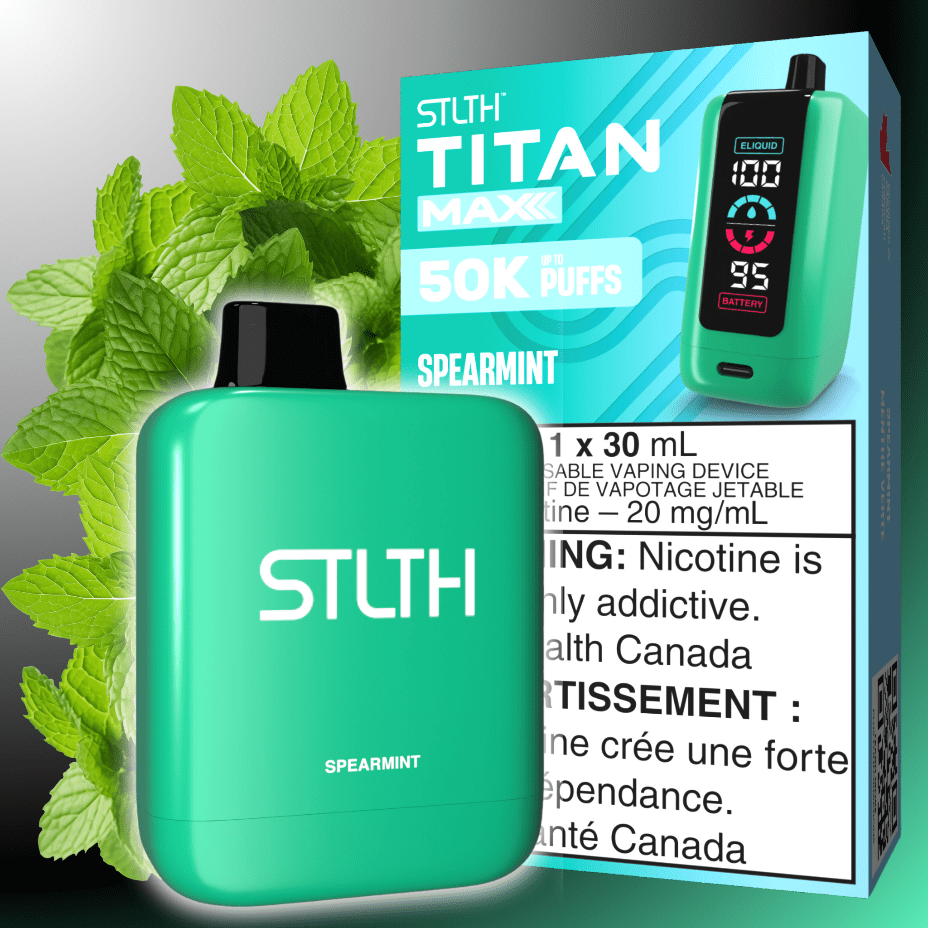 STLTH Titan Max 50k Disposable Vape-Spearmint 50000 Puffs Morden Vape SuperStore and Cannabis Manitoba Canada