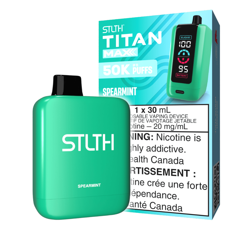 STLTH Titan Max 50k Disposable Vape-Spearmint 50000 Puffs Morden Vape SuperStore and Cannabis Manitoba Canada