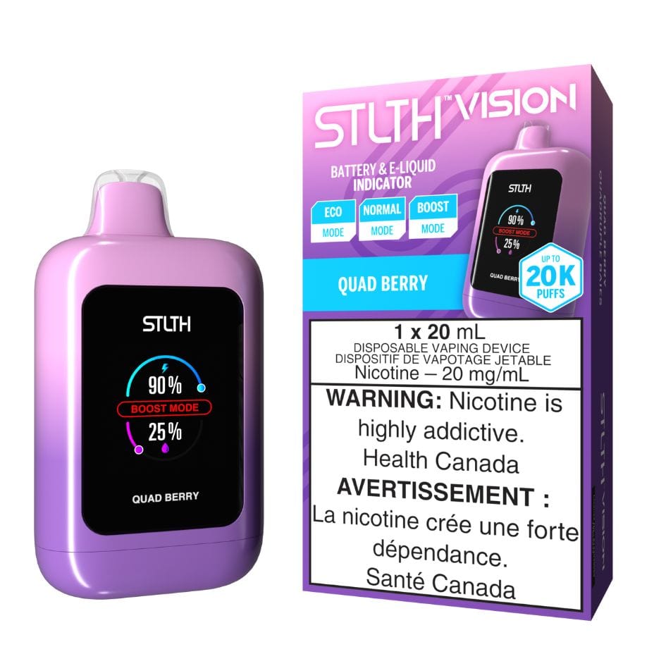 STLTH VISION Disposable Vape - Quad Berry Morden Vape SuperStore and Cannabis Manitoba Canada