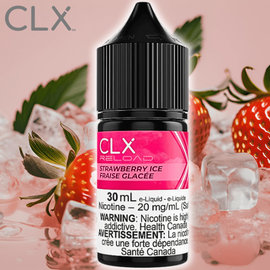 Strawberry Ice Salt by CLX Reload E-Liquid Morden Vape SuperStore and Cannabis Manitoba Canada