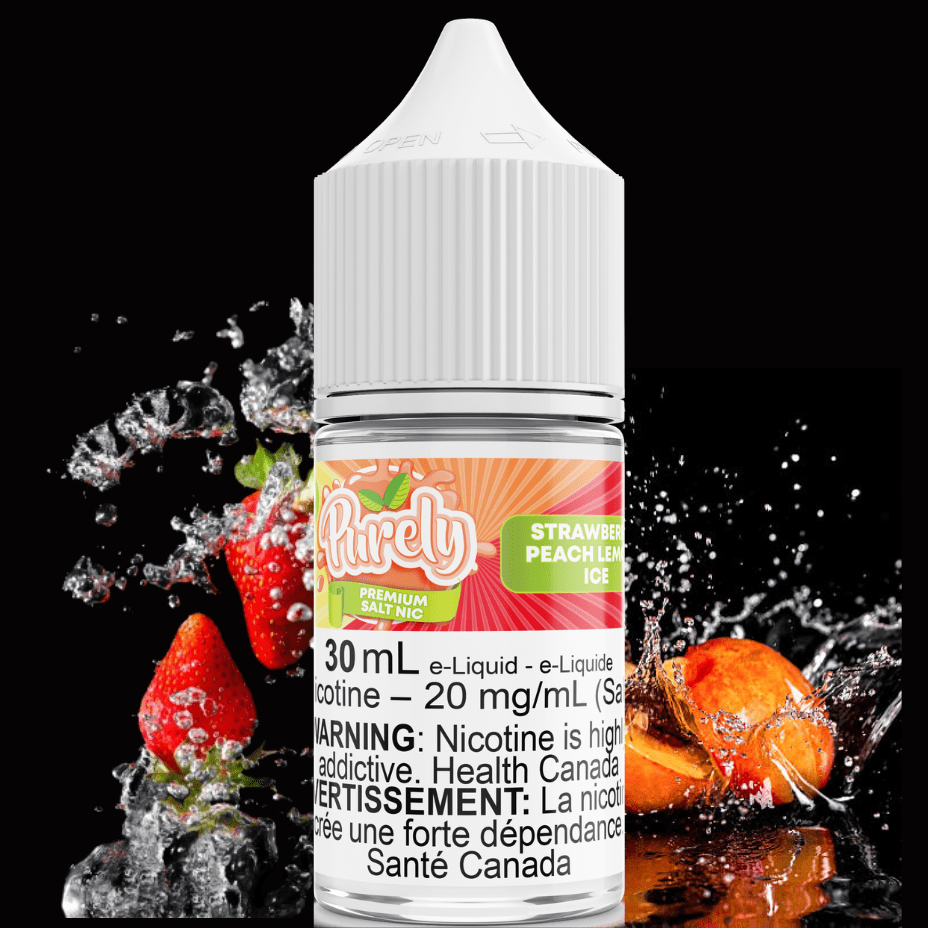 Strawberry Peach Lemon Ice Salt Nic by Purely E-Liquid 30ml / 12mg Morden Vape SuperStore and Cannabis Manitoba Canada