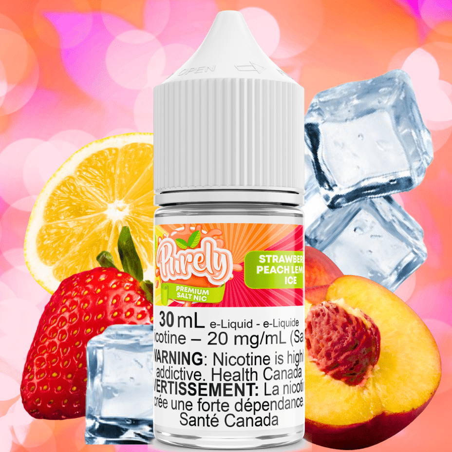 Strawberry Peach Lemon Ice Salt Nic by Purely E-Liquid Morden Vape SuperStore and Cannabis Manitoba Canada