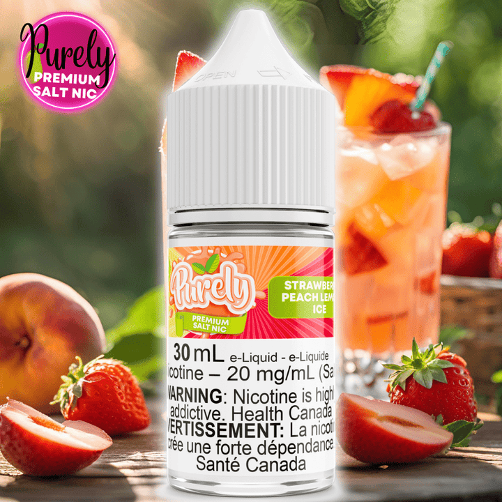 Strawberry Peach Lemon Ice Salt Nic by Purely E-Liquid Morden Vape SuperStore and Cannabis Manitoba Canada