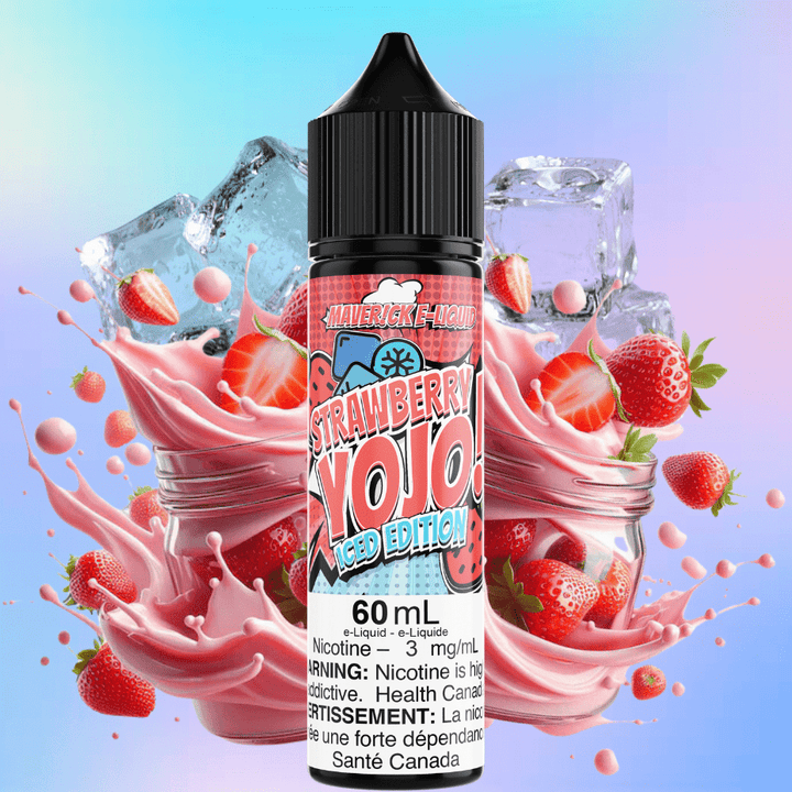 Strawberry Yojo Iced by Maverick E-Liquid 60ml / 3mg Morden Vape SuperStore and Cannabis Manitoba Canada