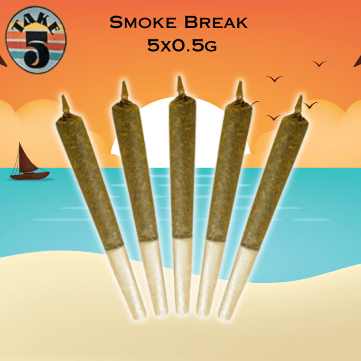 Take 5 Smoke Break Hybrid Pre-rolls 5x0.5g 5x0.5g Morden Vape SuperStore and Cannabis Manitoba Canada