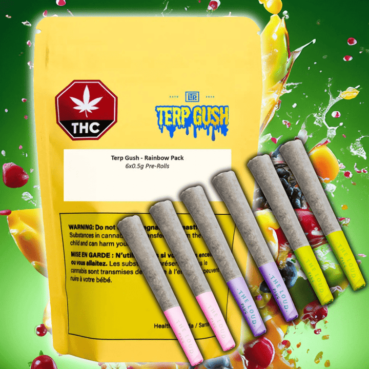 Terp Gush Rainbow Pack Pre-rolls 6x0.5g 6x0.5g Morden Vape SuperStore and Cannabis Manitoba Canada