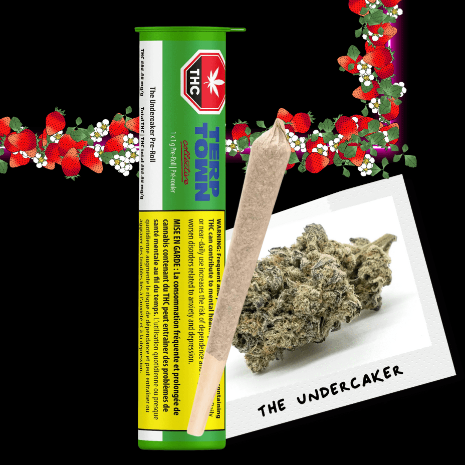 Terp Town Collective The UnderCaker Indica Pre-roll 1x1g 1x1g Morden Vape SuperStore and Cannabis Manitoba Canada