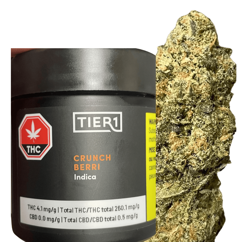 Tier 1 Crunch Berries Indica Flower-3.5g 3.5g Morden Vape SuperStore and Cannabis Manitoba Canada