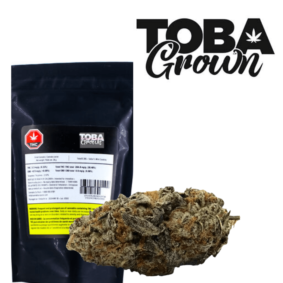 Toba Grown Tobaoz Frosted Fruitcake Indica Flower-28g 28g Morden Vape SuperStore and Cannabis Manitoba Canada