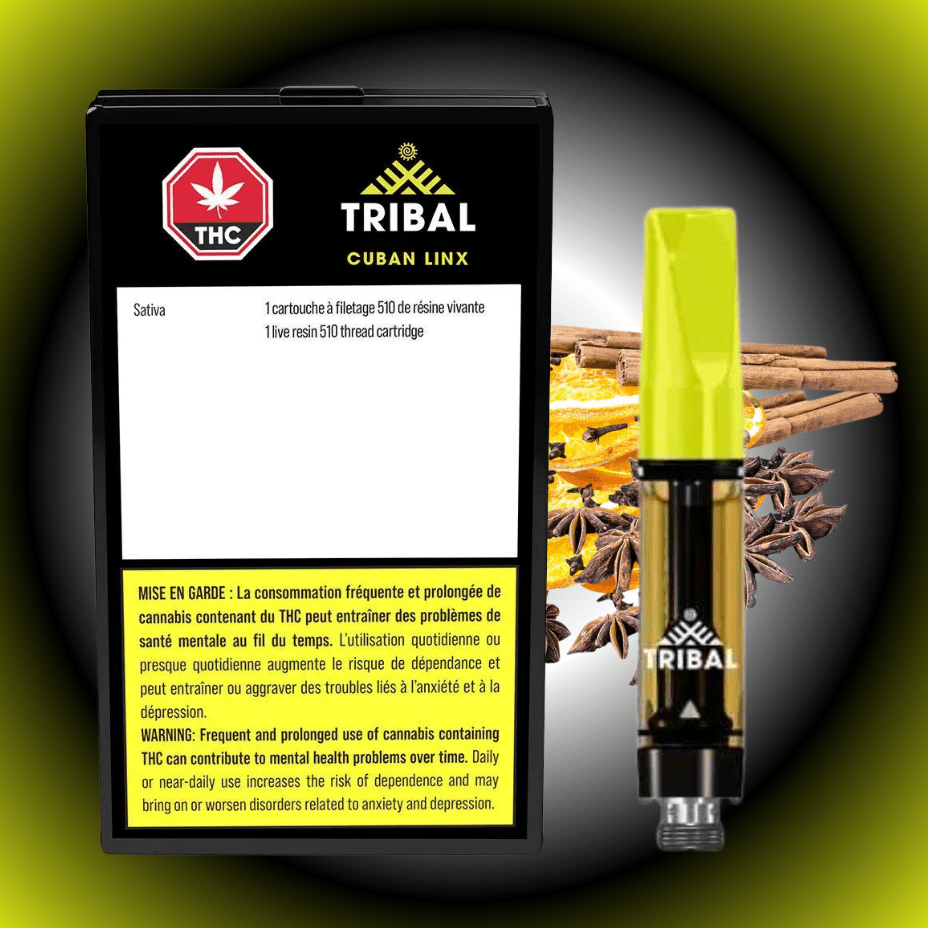 Tribal Cuban Linx Live Resin 510 Cartridge-1g 1g Morden Vape SuperStore and Cannabis Manitoba Canada