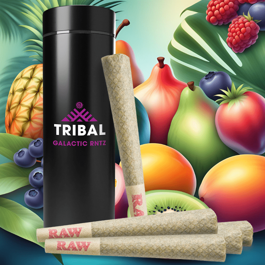 Tribal Galactic RNTZ Indica Pre-rolls 5x0.6g 5x0.6g Morden Vape SuperStore and Cannabis Manitoba Canada