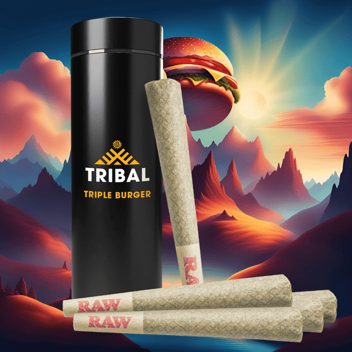 Tribal Triple Burger Indica Pre-rolls 5x0.6g 5x0.6g Morden Vape SuperStore and Cannabis Manitoba Canada